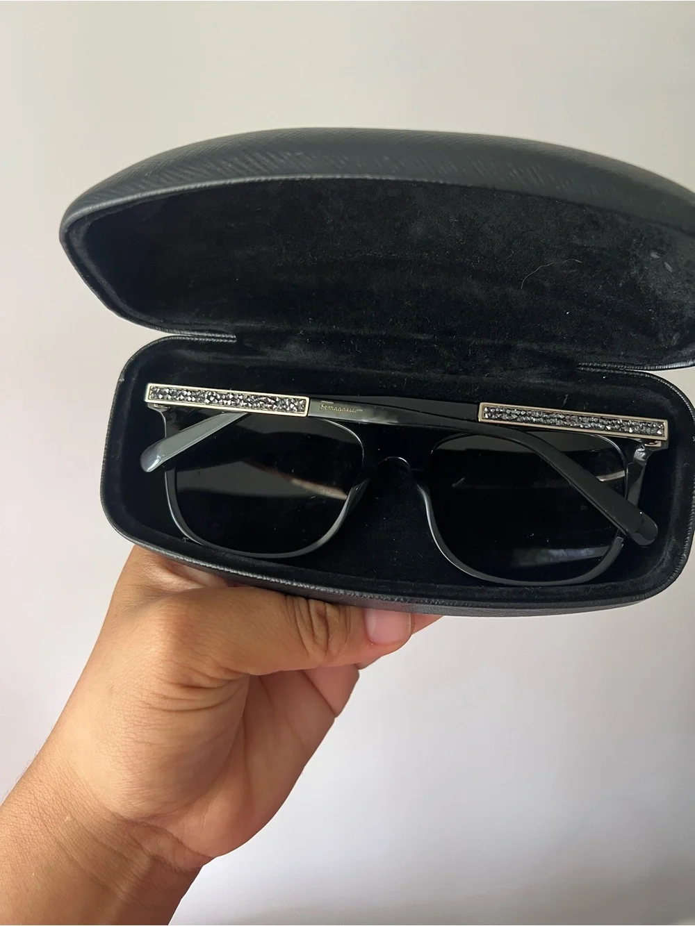 Salvatore Ferragamo Black Sunglasses